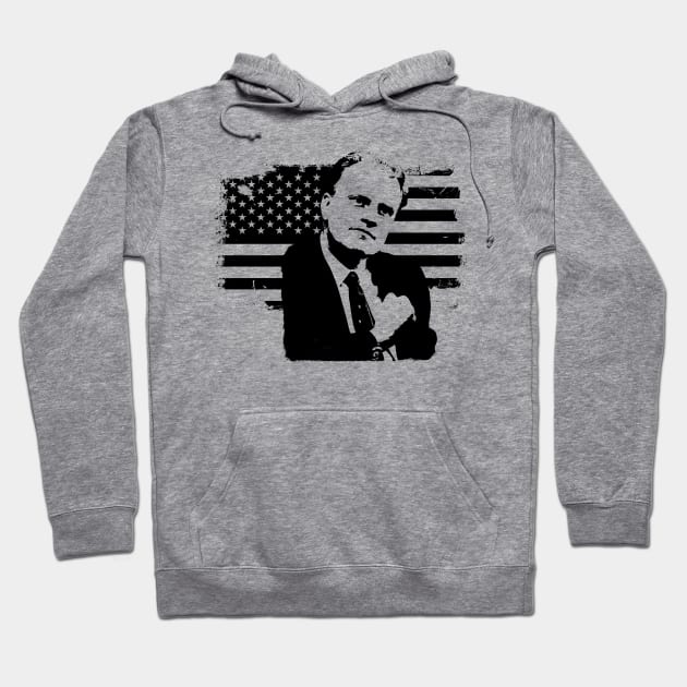 Billy Graham Portrait Hoodie by phatvo